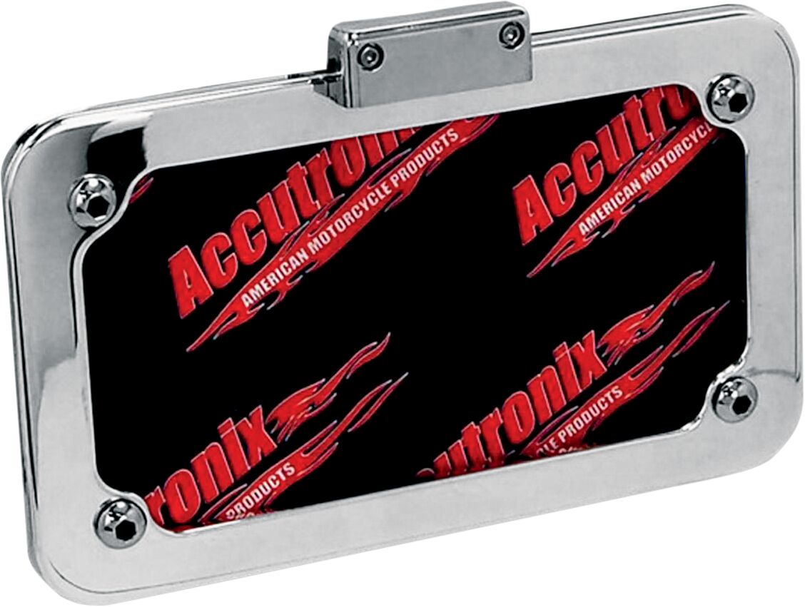 ACCUTRONIX LICENSE PLATE FRAME WITH LIGHT POLISHED