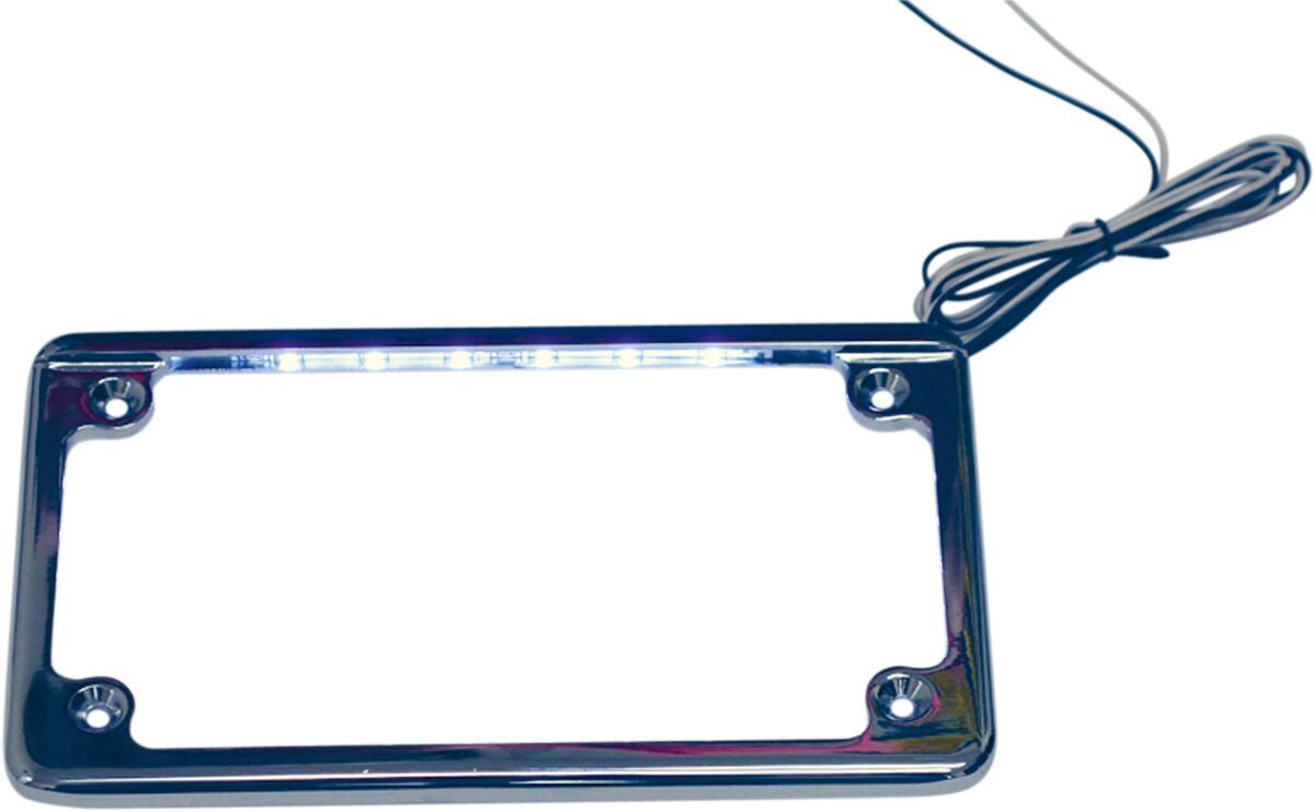 LICENSE PLATE FRAME WITH LED ILLUMINATION