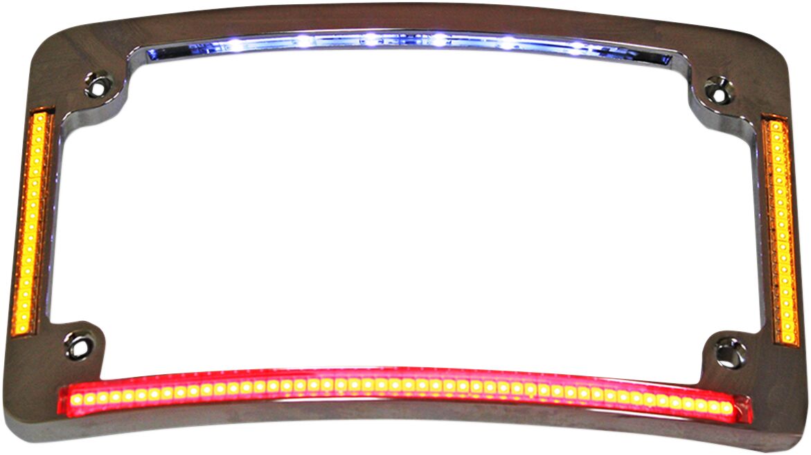 ALL IN ONE LED CURVED LICENSE PLATE FRAME