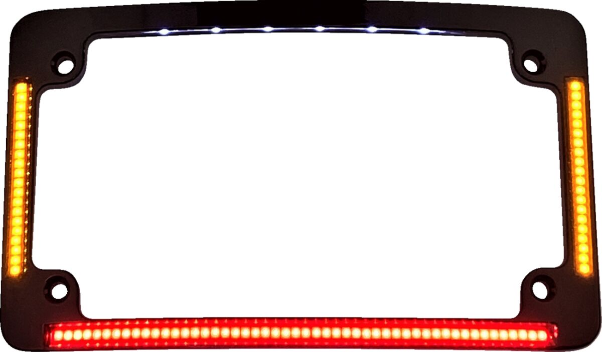 ALL IN ONE LED CURVED LICENSE PLATE FRAME