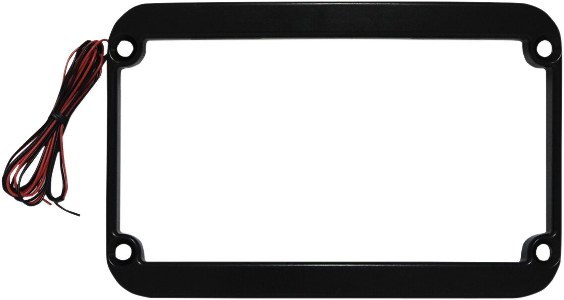 LICENSE PLATE FRAME LIGHTED BLACK