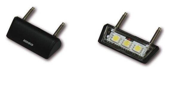 LICENSE PLATE LIGHT LED ECE APPROVED BLACK