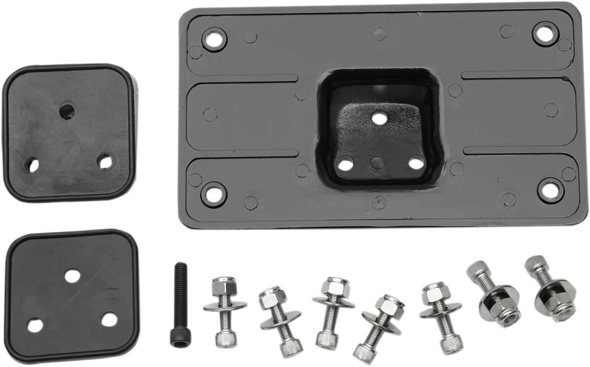 MOUNT LICENSE PLATE BLACK