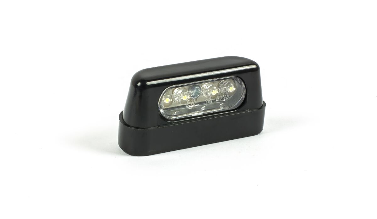 LED LICENSE PLATE LIGHT / CLEAR LENS / ABS / BLACK