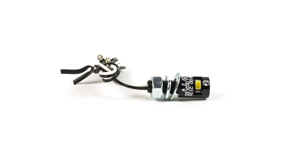 LED LICENSE PLATE LIGHT / CLEAR LENS / ALUMINIUM|STEEL / BLACK