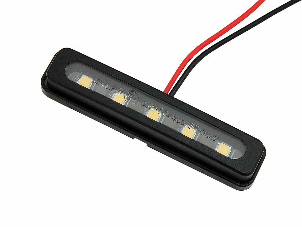 SMD LICENSE PLATE LIGHT / CLEAR LENS / BLACK