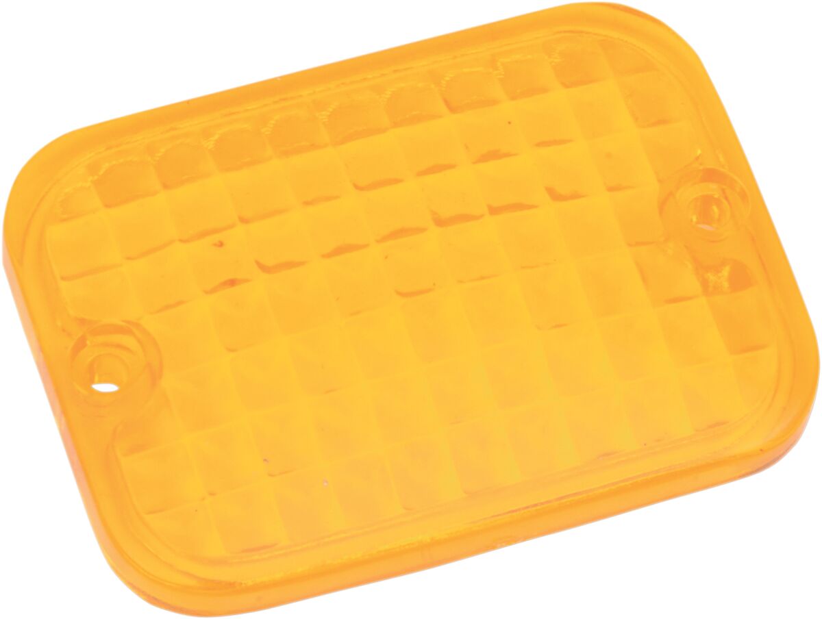 REPLACEMENT LENS RECTANGULAR MARKER LIGHT AMBER