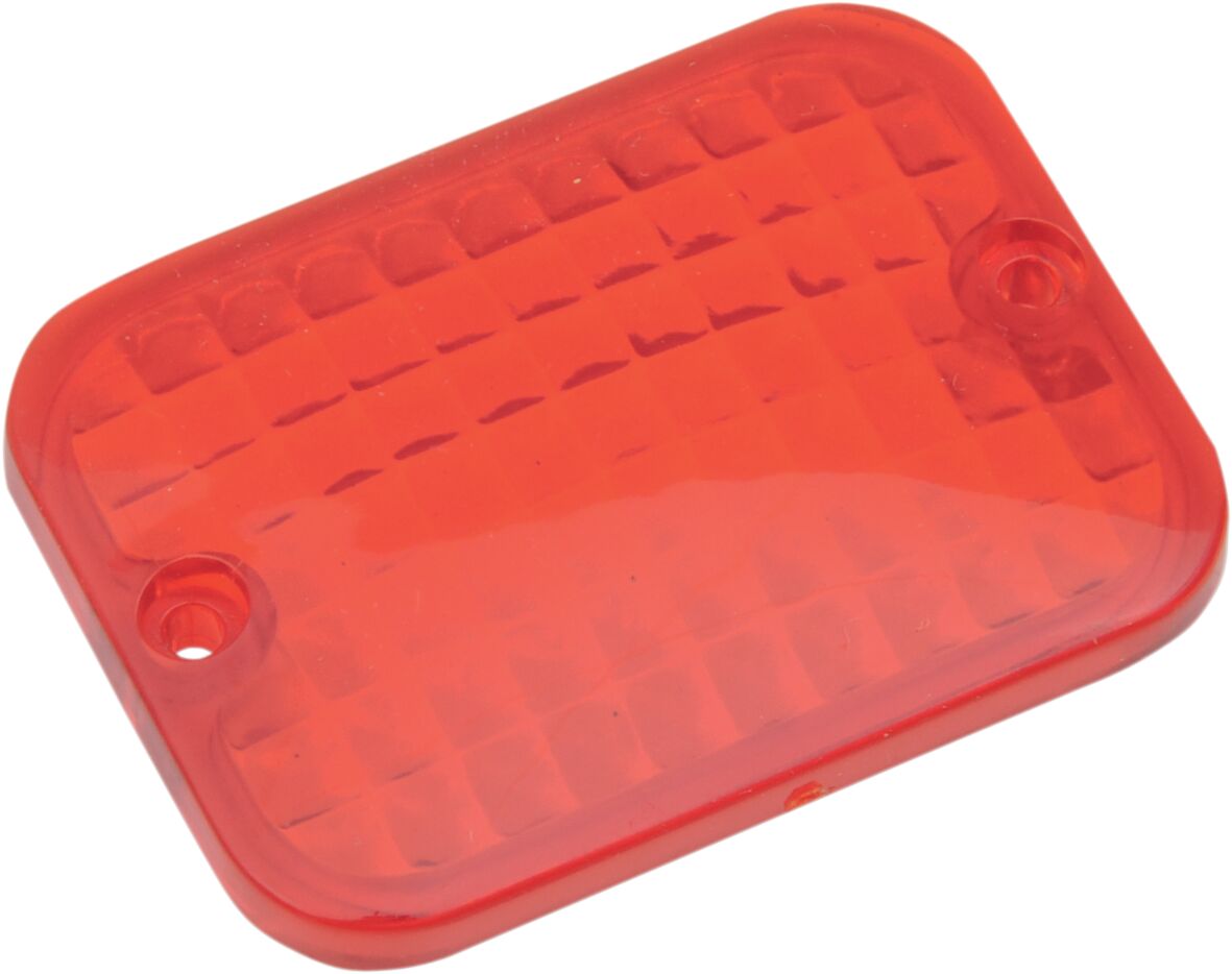 REPLACEMENT LENS RECTANGULAR MARKER LIGHT RED