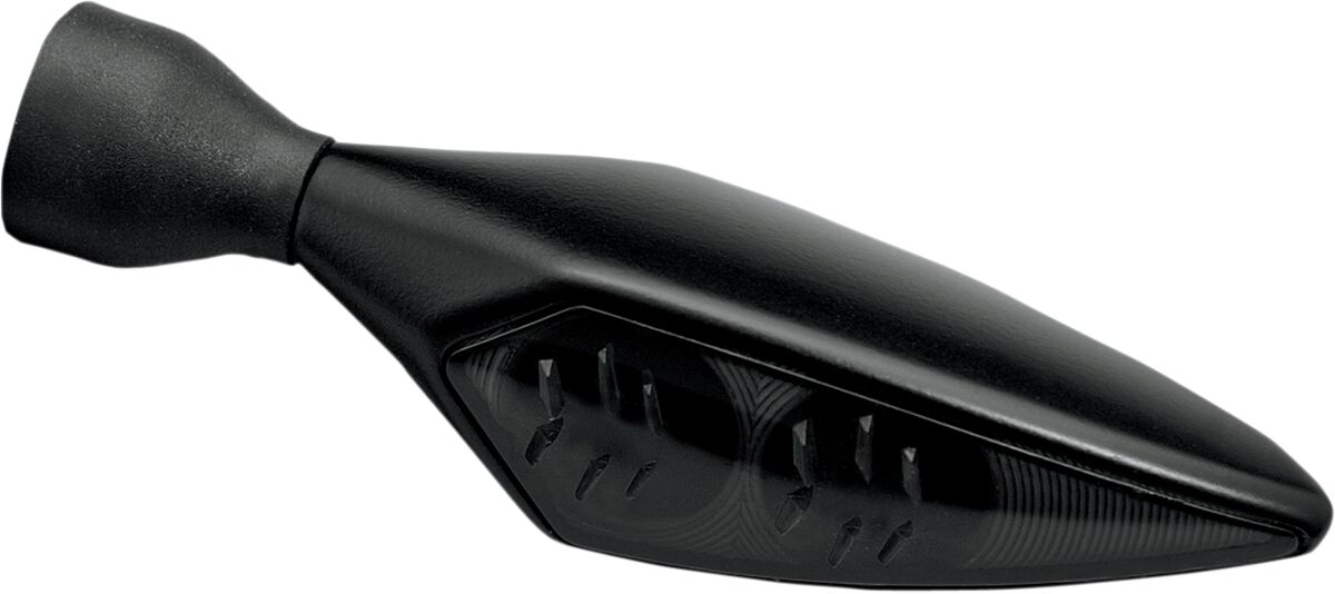 MICRO RHOMBUS DARK LED TURN SIGNAL FL/RR BLACK