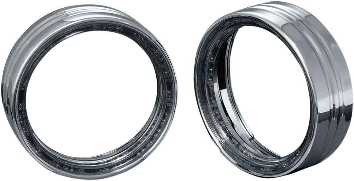 LED HALO PASSING LAMP TRIM RINGS CHROME