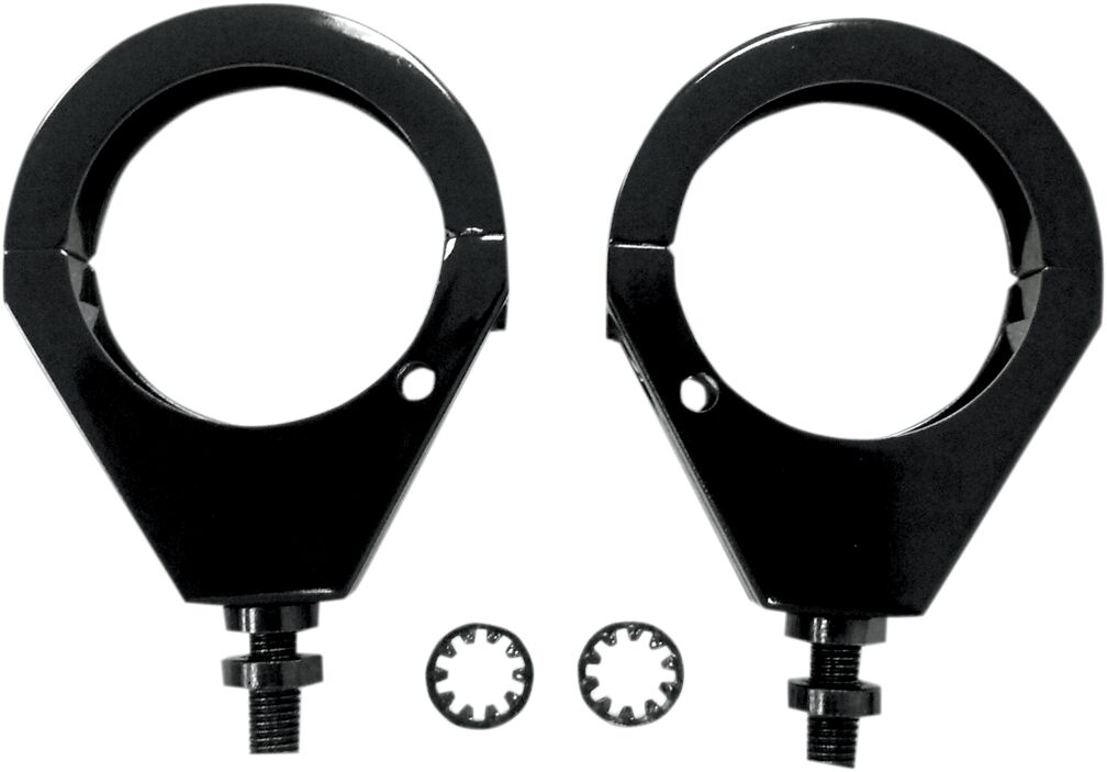 TURN SIGNAL FORK CLAMP 49MM BLACK