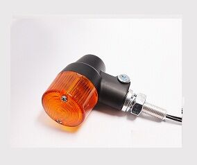 MARKER LIGHT E-MARK ALUMINUM BLACK BODY AMBER LENS