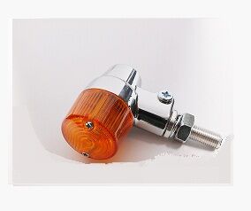 MARKER LIGHT E-MARK ALUMINUM CHROME BODY AMBER LENS