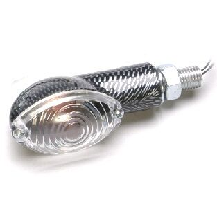 MARKER LIGHT E-MARK ULTRA SMALL CARBON FIBER BODY CLEAR LENS