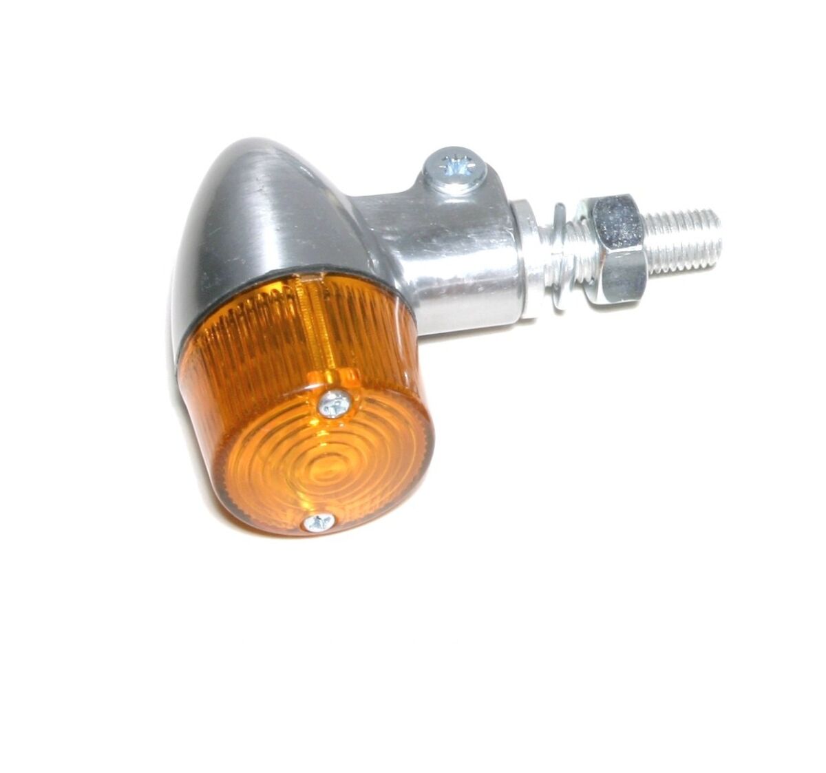 MARKER LIGHT E-MARK ALUMINUM ROUND BODY AMBER LENS