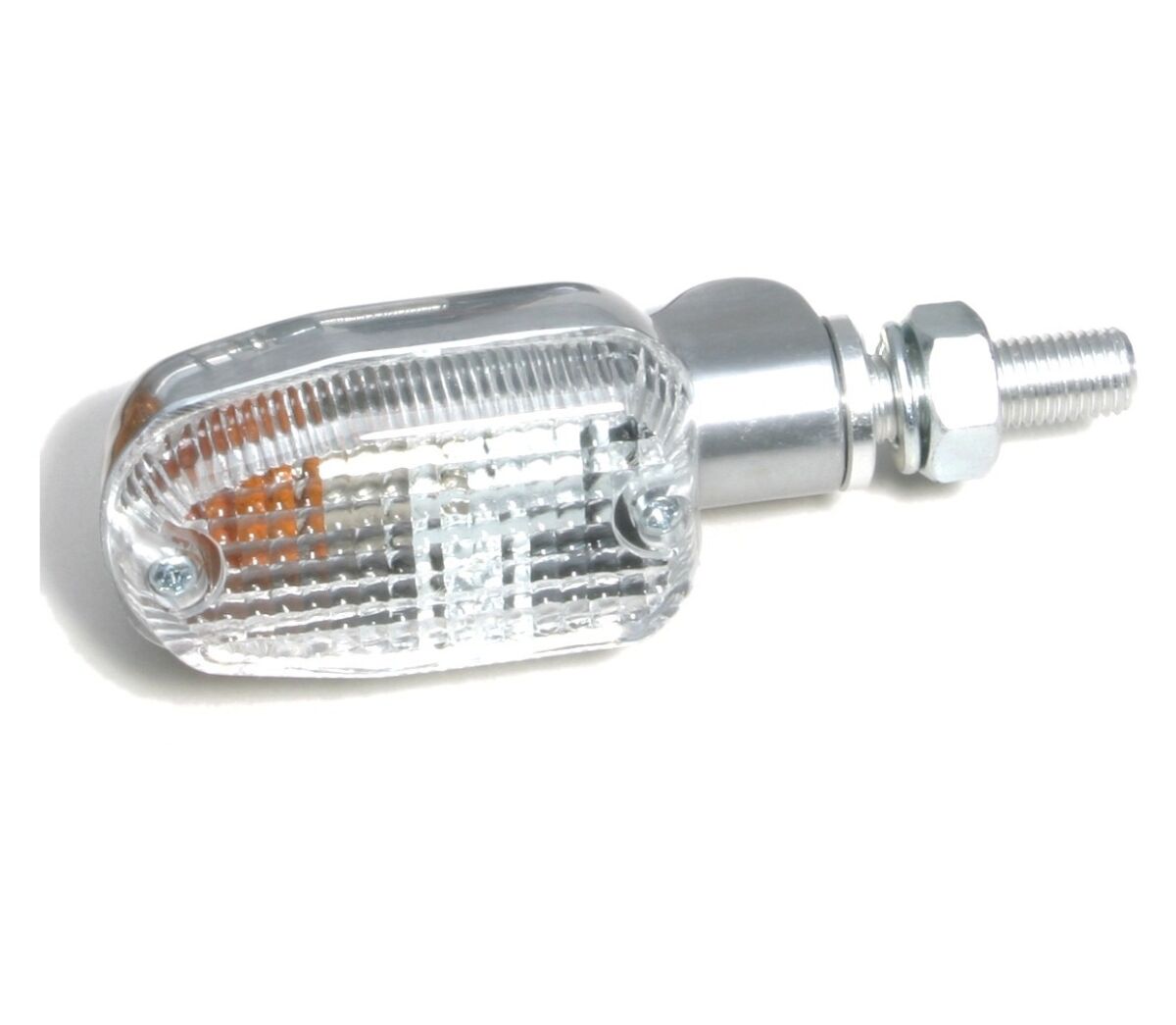 MARKER LIGHT E-MARK ALUMINUM POLISHED BODY CLEAR LENS