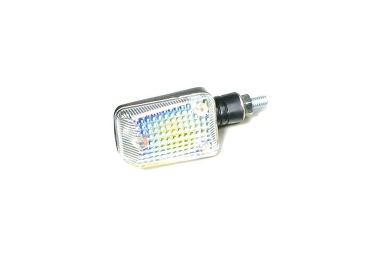 MARKER LIGHT E-MARK FLUSH MOUNT BLACK BODY RAINBOW LENS