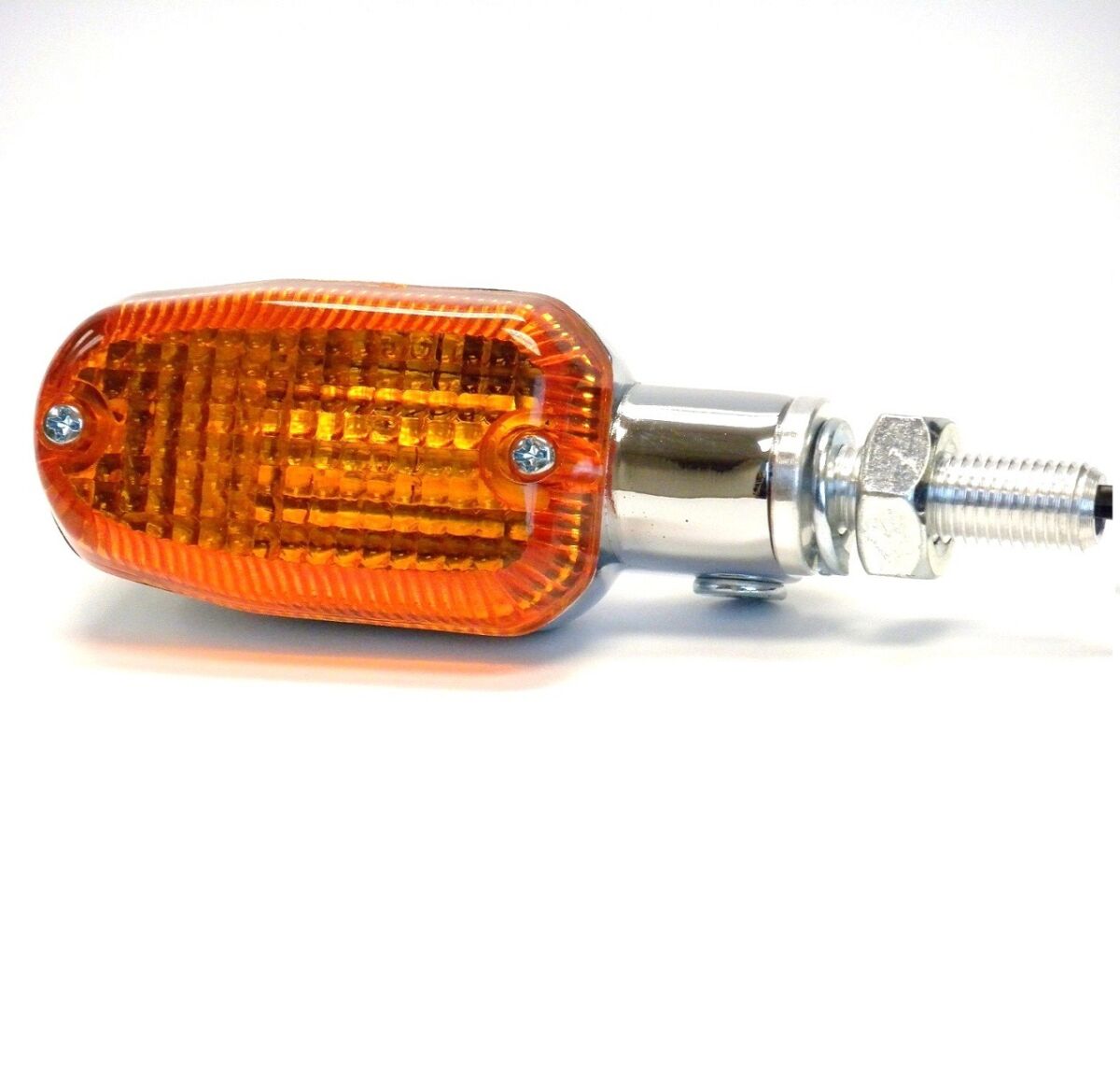 MARKER LIGHT E-MARK ALUMINUM CHROME BODY AMBER LENS