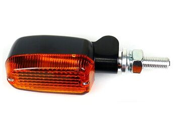 MARKER LIGHT E-MARK ALUMINUM BLACK BODY AMBER LENS