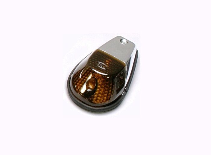 MARKER LIGHT E-MARK FLUSH MOUNT CHROME BODY SMOKE LENS