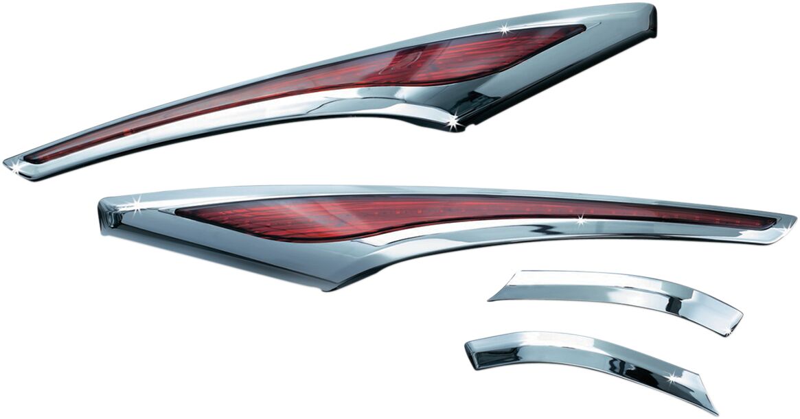 LED SADDLEBAG ACCENT SWOOPS CHROME