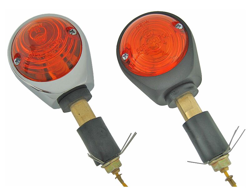 MARKER LIGHT ECE CHROME AMBER
