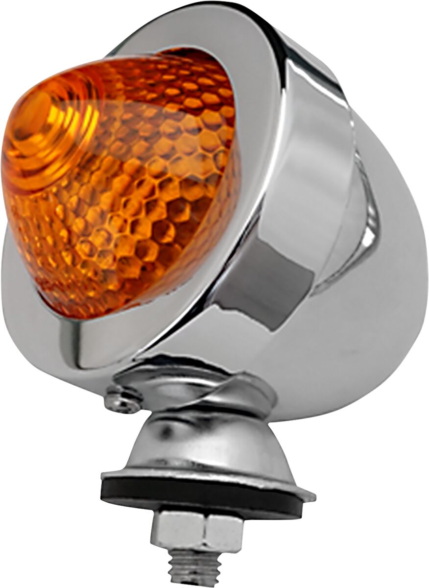 MARKER LIGHT ECE CHROME AMBER