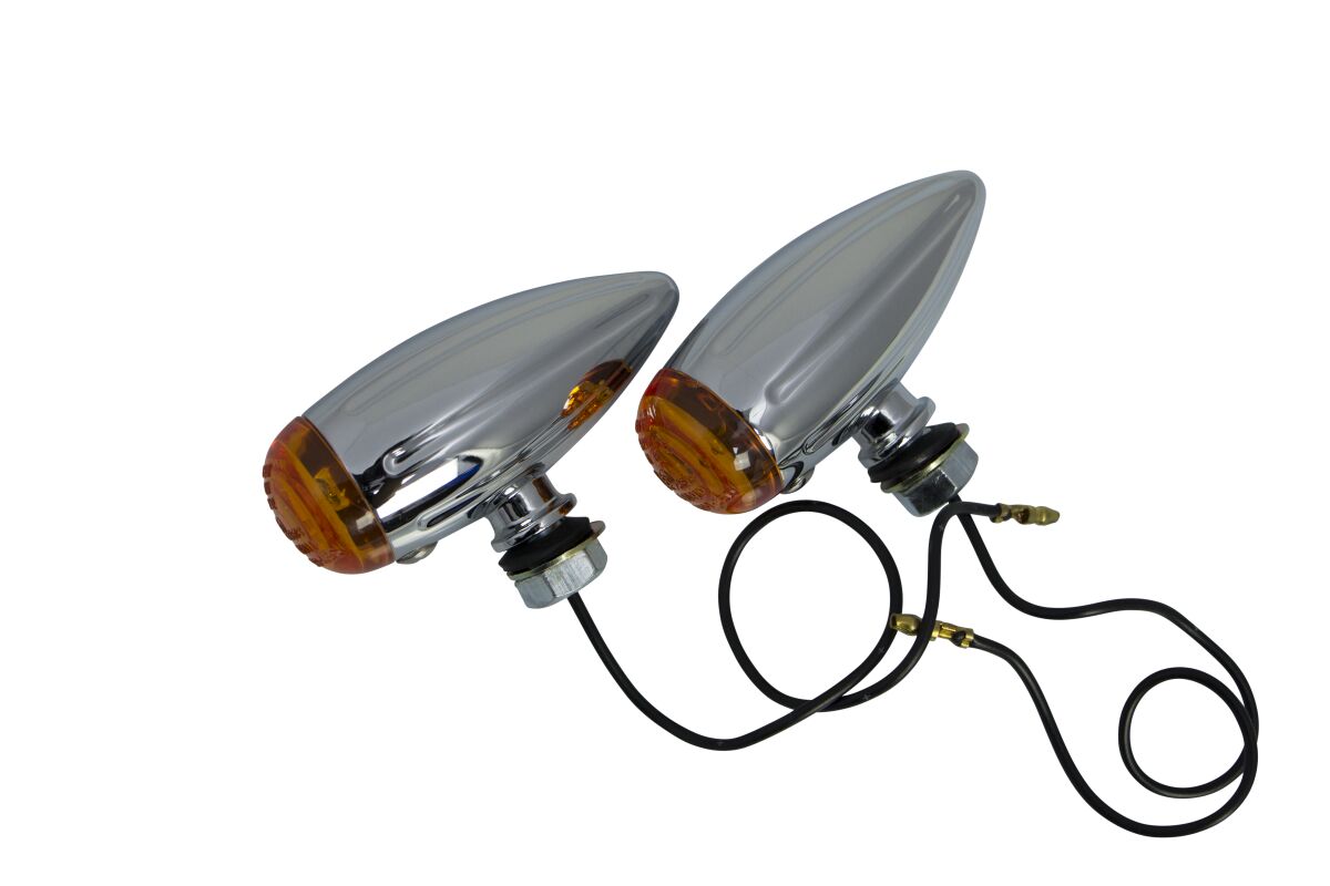 LIGHTS MARKER CHROME AMBER