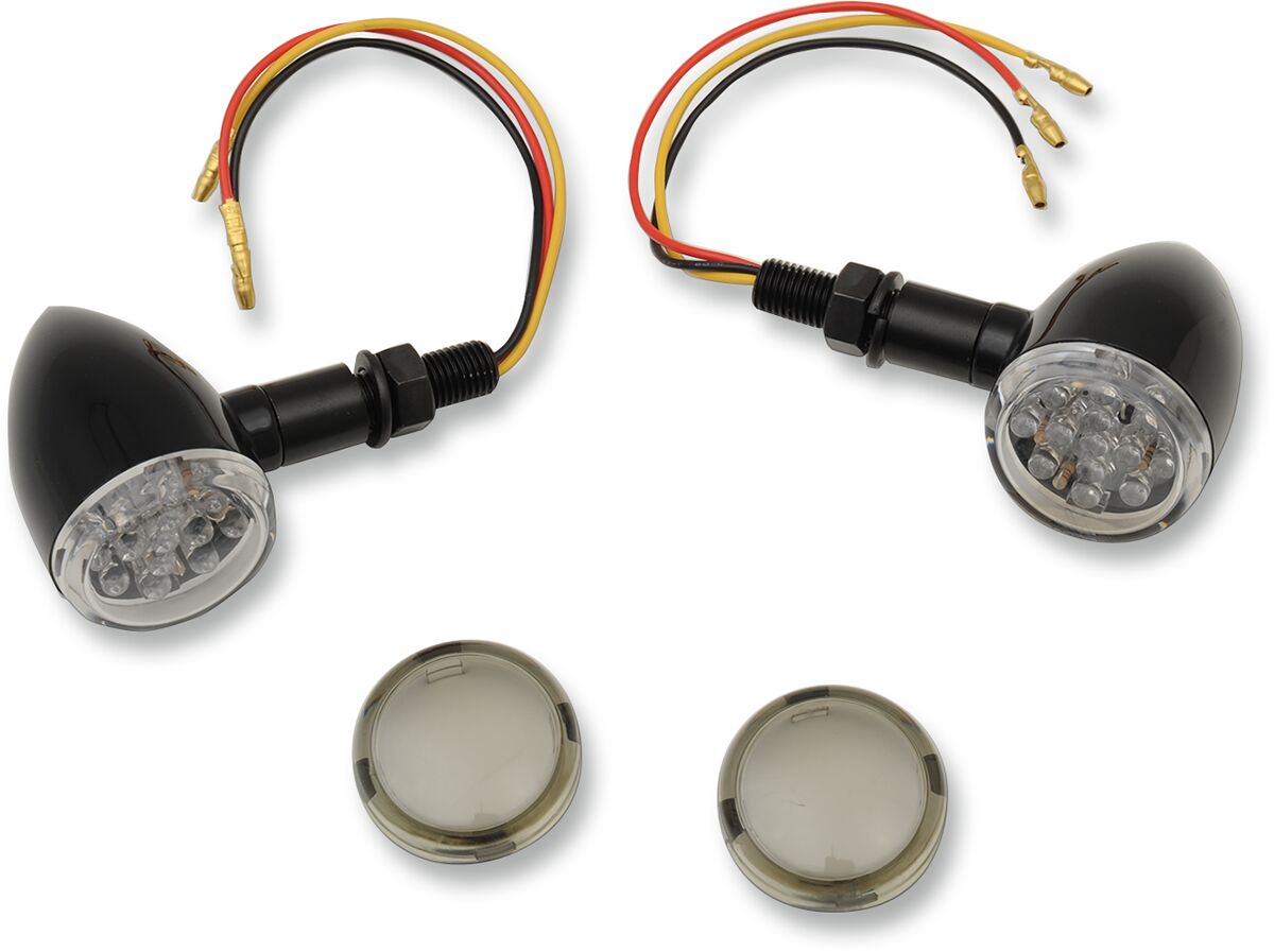 LED MINI DEUCE MARKER LIGHT KIT BLACK/AMBER