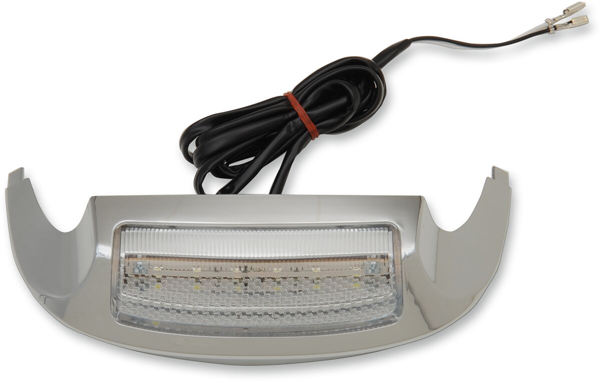 LED FRONT FENDER TIP LIGHT CHROME/CLEAR/WHITE