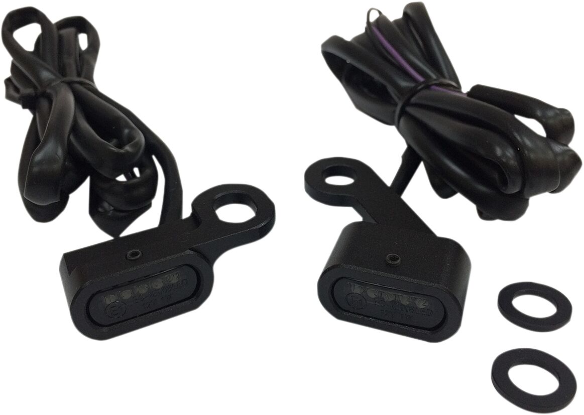LIGHTS MARKER HANDLEBAR BLACK/SMOKE LED