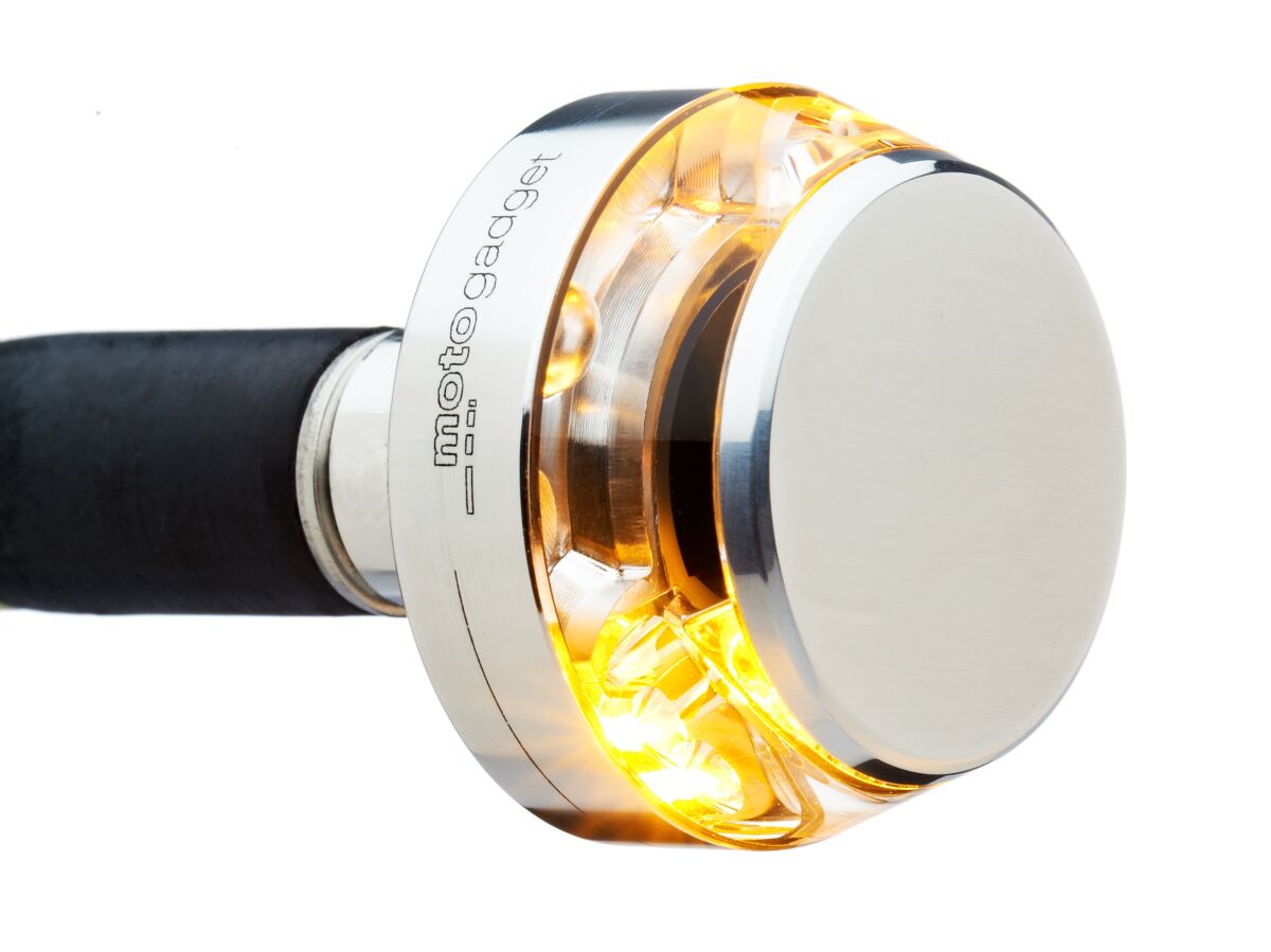 TURN SIGNAL MO.BLAZE DISC LEFT POLISHED