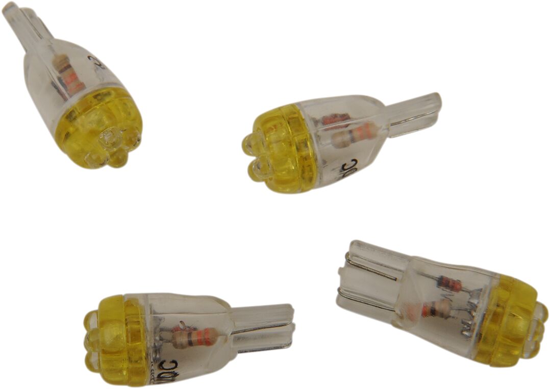 Mini kiilsokliga LED-pirn, oranž, 12V