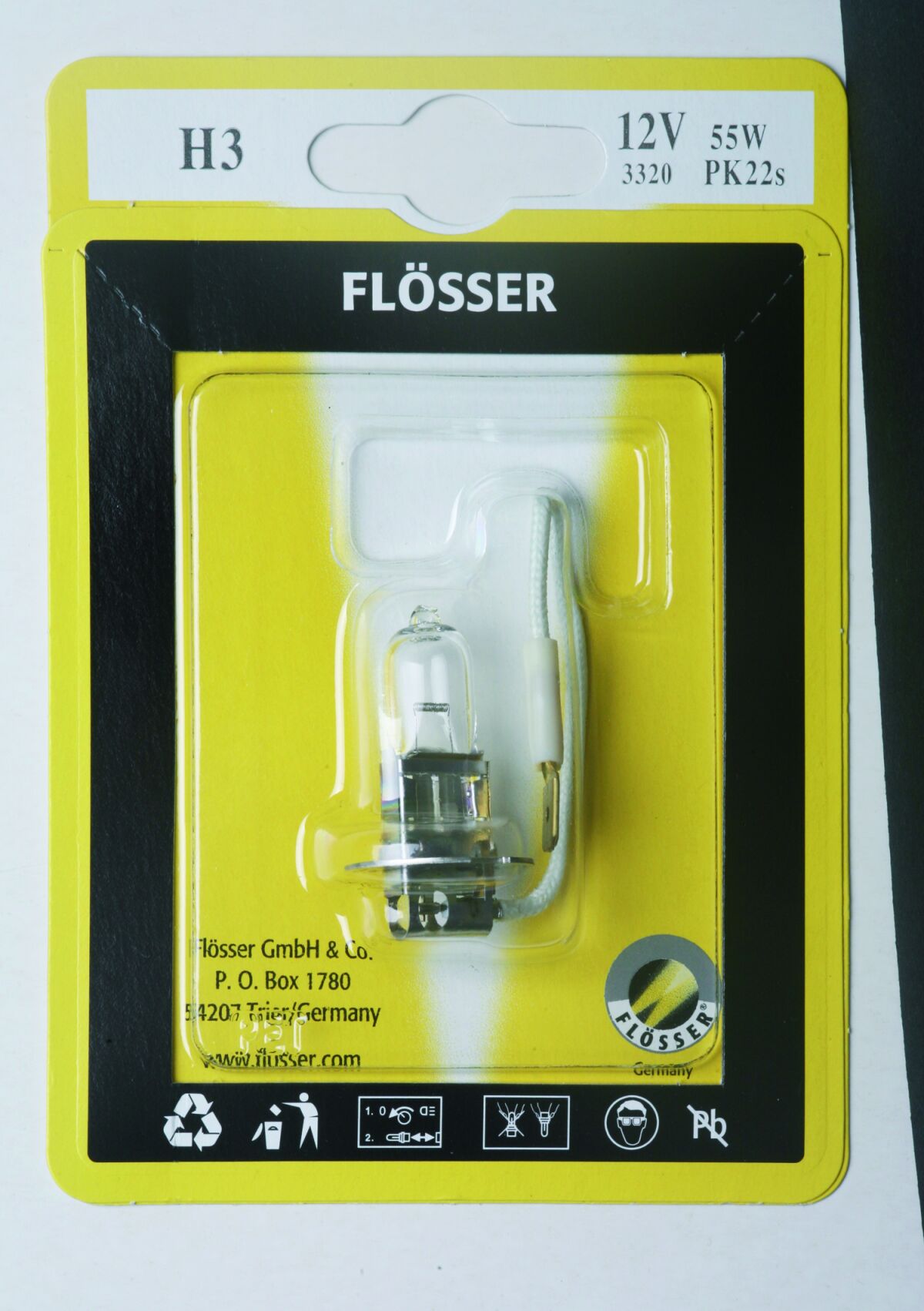 Halogeen-esitulepirn H3 12V 55W PK22S
