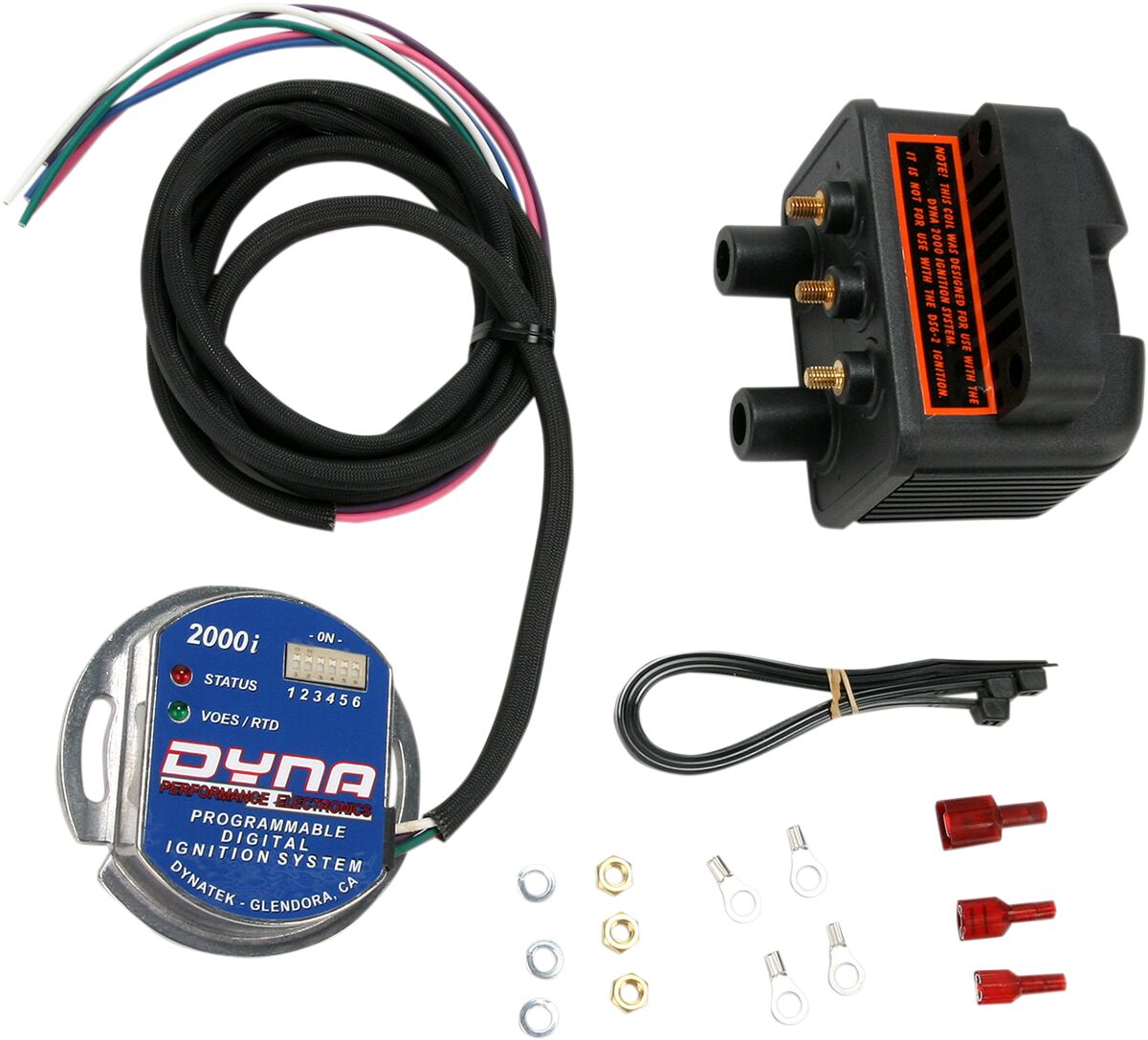Dynatek Dyna 2000i elektroonilise süüte komplekt, koos 2X twin-fire single-fire/single-plug süütepooliga