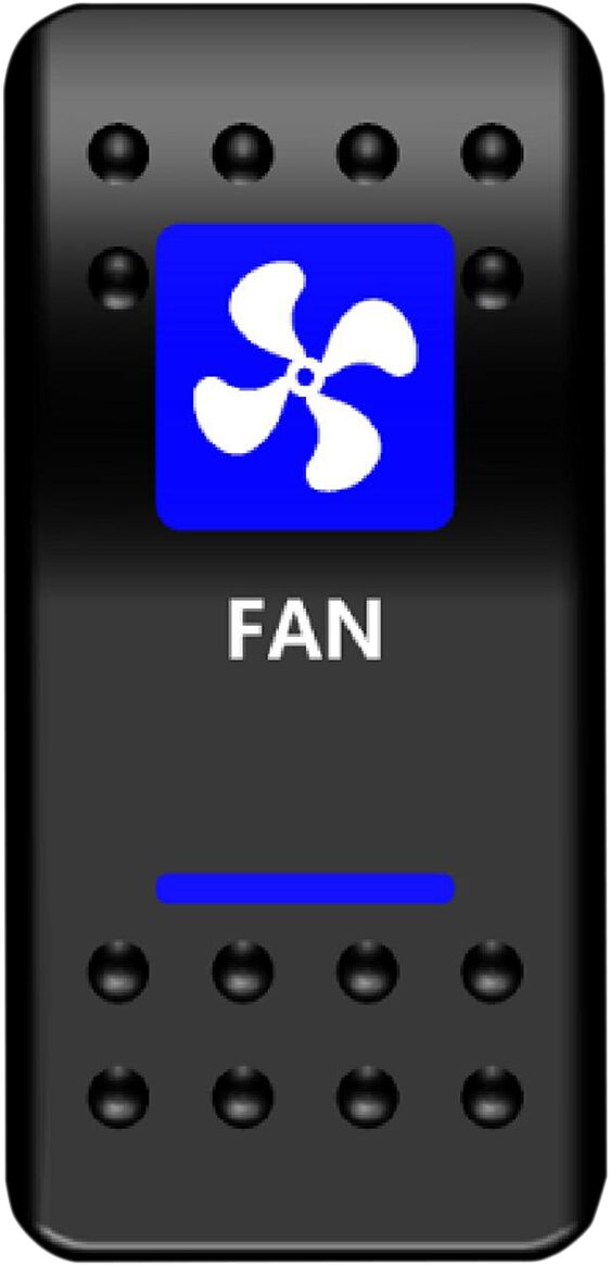 Klahvlüliti, ventilaator, sinine