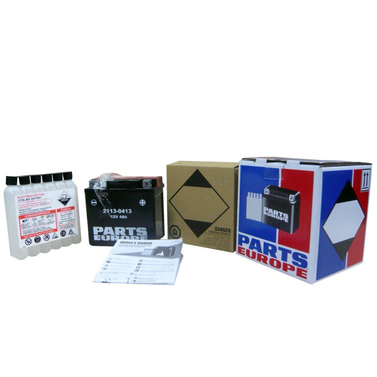 Aku, tugevdatud, 12V, 4 Ah, 45A, 1.3 kg, 120.7 mm x 69.9 mm x 92 mm, valge