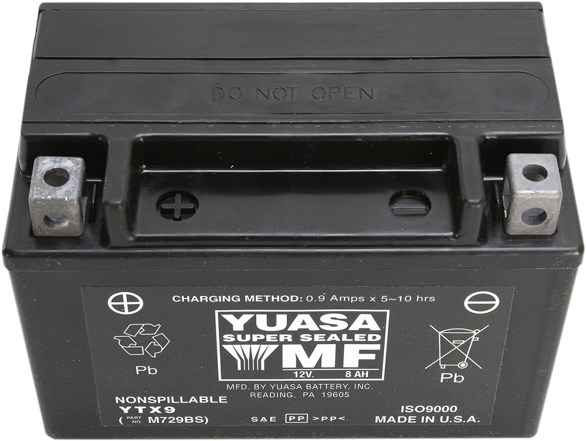 Aku YTX® 12V, 165 mm x 87 mm x 106.68 mm, pliihape, hooldusvaba, asendus, must