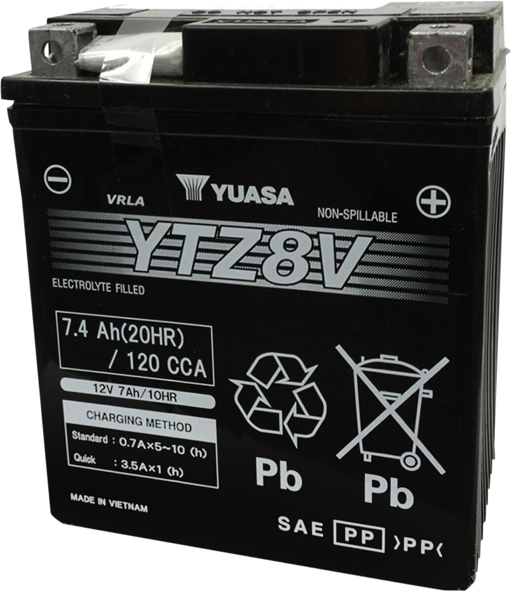 Aku YTZ® 12V, 113 mm x 70 mm x 130 mm, pliihape, hooldusvaba, asendus, must