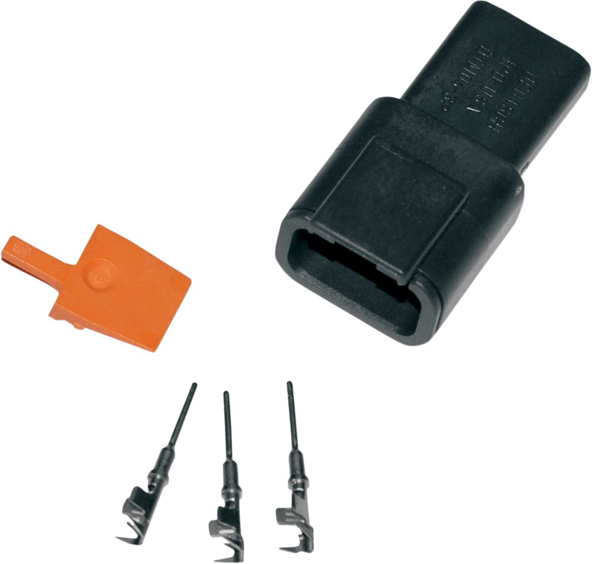 Pesa Deutsch DTM 3-PIN pistikukomplekt, must