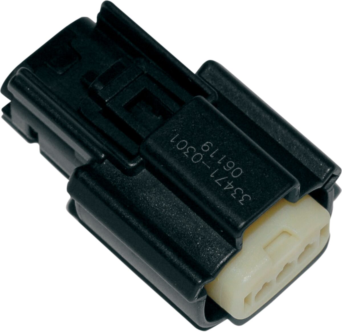 Molex MX-150 emane pistik 3-POSITION, must