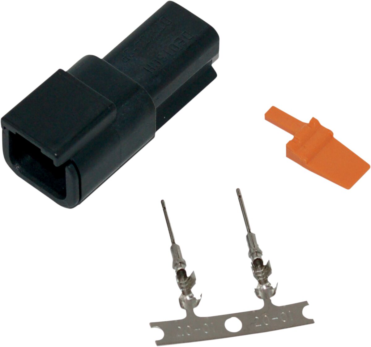 Pesa Deutsch DTM 2-PIN pistikukomplekt, must