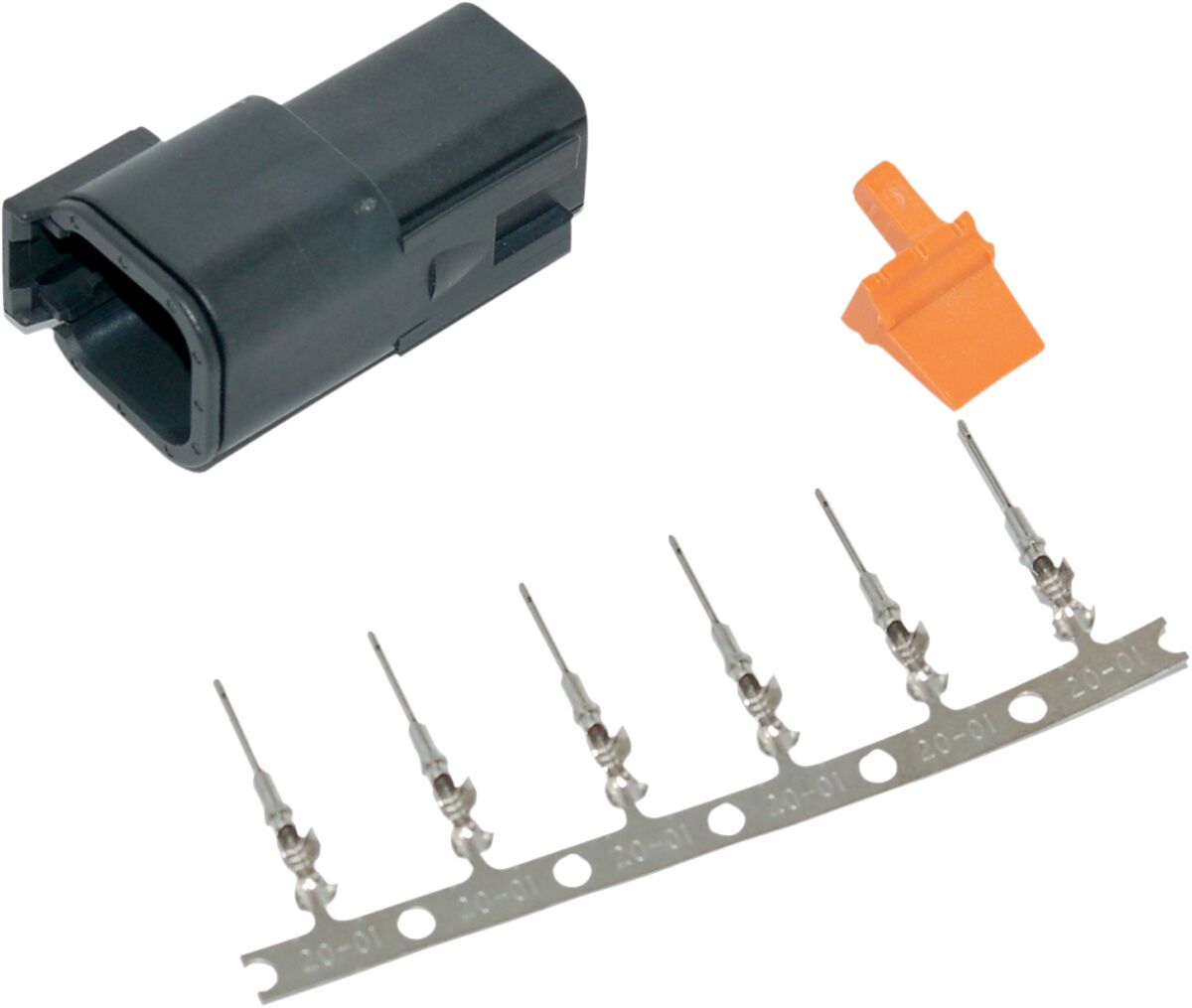 Pesa Deutsch DTM 6-PIN pistikukomplekt, must
