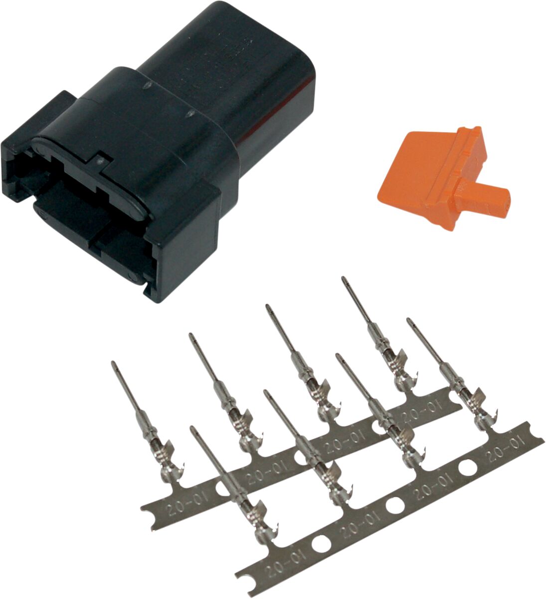 Pesa Deutsch DTM 8-PIN pistikukomplekt, must