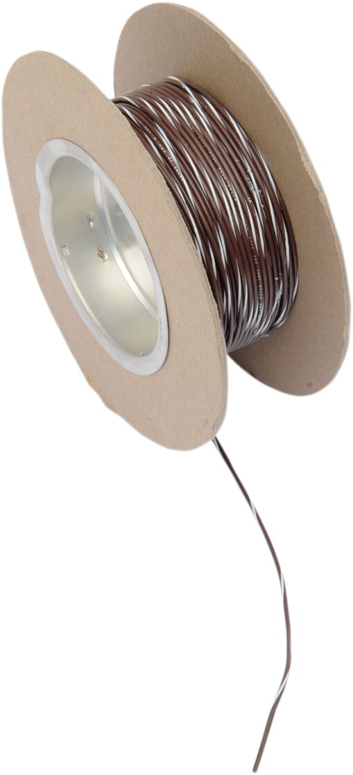 OEM-värvi juhe 18 GAUGE/100' (1MM'/30M), pruun/valge