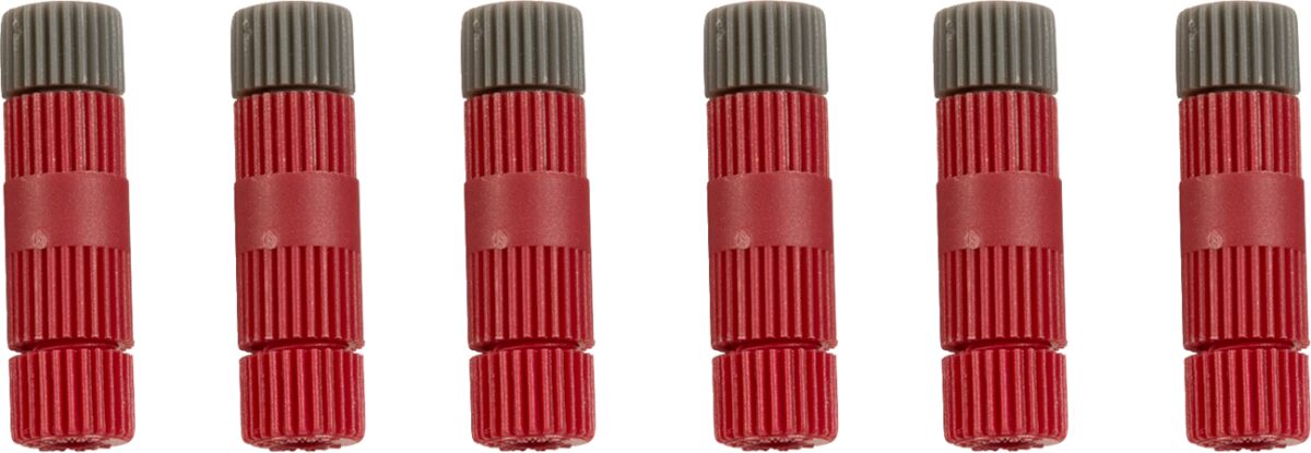 Posi-Lock juhtmepistik, punane, 9 tk