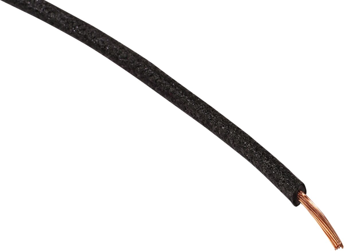 Juhe 16-gauge, riidega punutud, 25', must