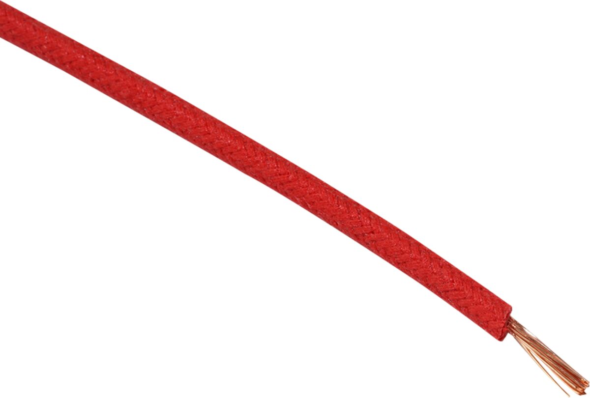 Juhe 16-gauge, riidega punutud, 25', punane