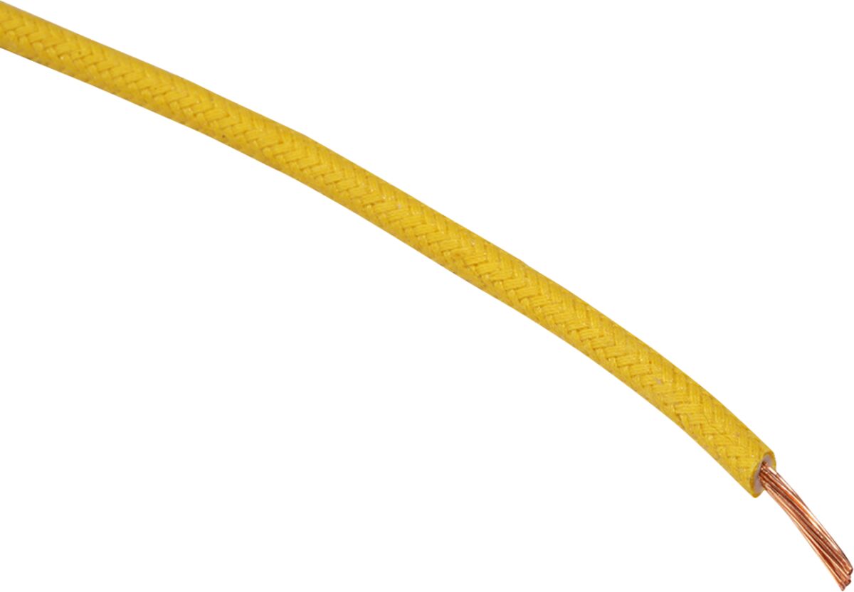 Juhe 16-gauge, riidega punutud, 25', kollane