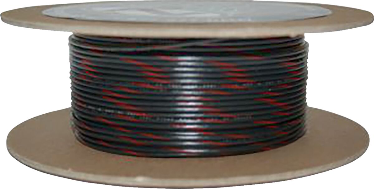 Juhe 20-gauge, primaarne, 100', must/punane triip